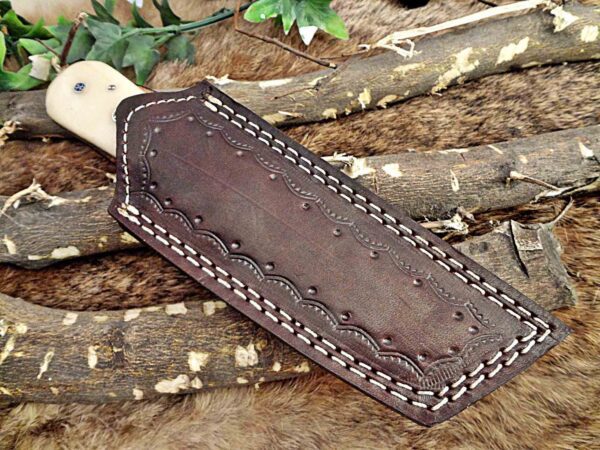 Custom Handmade Damascus Steel Tento Skinner Knife | Christmas Gift, Birthday Gift, Wedding Gift, Anniversary Gift, Valentine's Gift - Image 7