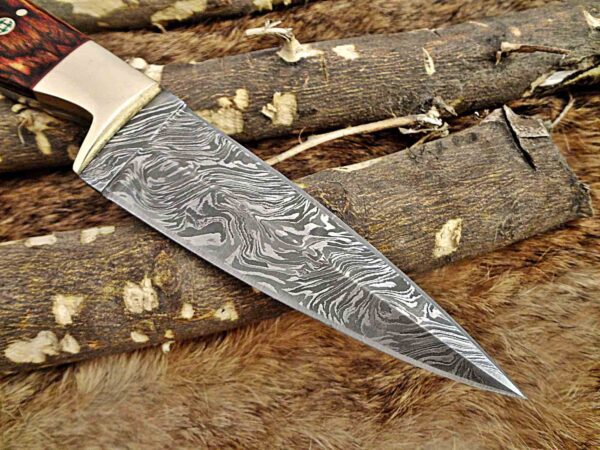 Custom Handmade Damascus Steel Skinner Knife | Christmas Gift, Birthday Gift, Wedding Gift, Anniversary Gift, Valentine's Gift - Image 5