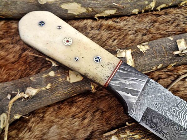 Custom Handmade Damascus Steel Tento Skinner Knife | Christmas Gift, Birthday Gift, Wedding Gift, Anniversary Gift, Valentine's Gift - Image 5