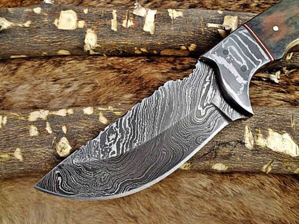 Custom Handmade Damascus Steel Skinner Knife | Christmas Gift, Birthday Gift, Wedding Gift, Anniversary Gift, Valentine's Gift - Image 3