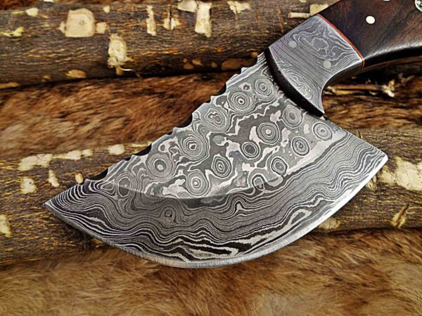 Custom Handmade Damascus Steel Hunting Skinner Knife | Christmas Gift, Birthday Gift, Wedding Gift, Anniversary Gift, Valentine's Gift - Image 3