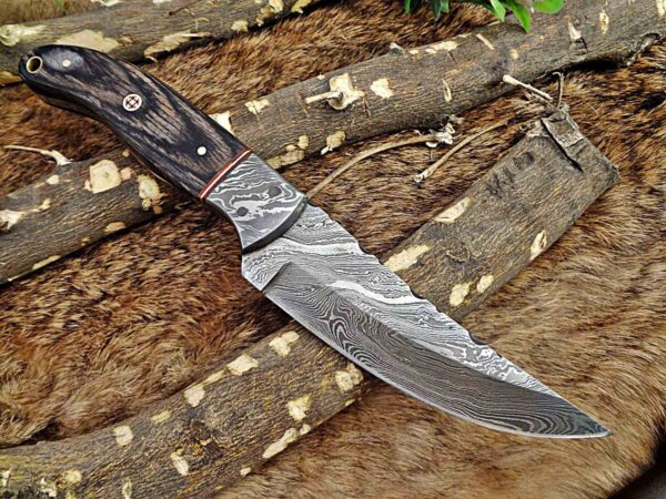 Custom Handmade Damascus Steel Skinner Knife | Christmas Gift, Birthday Gift, Wedding Gift, Anniversary Gift, Valentine's Gift - Image 4