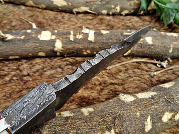 Custom Handmade Damascus Steel Gut Hook Skinner Knife | Christmas Gift, Birthday Gift, Wedding Gift, Anniversary Gift, Valentine's Gift - Image 6