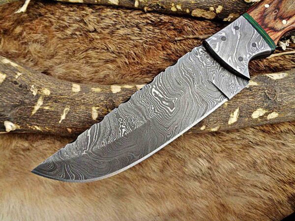 Custom Handmade Damascus Steel Skinner Knife | Christmas Gift, Birthday Gift, Wedding Gift, Anniversary Gift, Valentine's Gift - Image 3