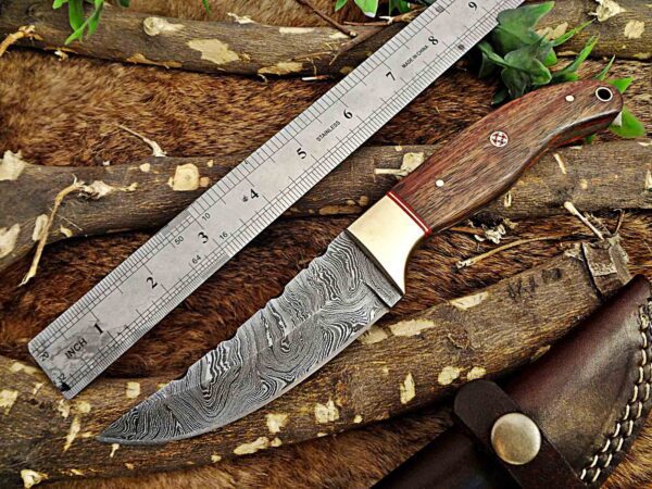 Custom Handmade Damascus Steel Skinner Knife | Christmas Gift, Birthday Gift, Wedding Gift, Anniversary Gift, Valentine's Gift