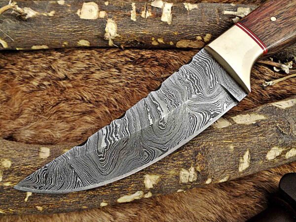 Custom Handmade Damascus Steel Skinner Knife | Christmas Gift, Birthday Gift, Wedding Gift, Anniversary Gift, Valentine's Gift - Image 3