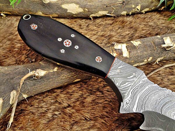 Custom Handmade Damascus Steel Gut Hook Skinner Knife | Christmas Gift, Birthday Gift, Wedding Gift, Anniversary Gift, Valentine's Gift - Image 5