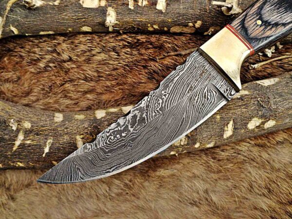 Custom Handmade Damascus Steel Skinner Knife | Christmas Gift, Birthday Gift, Wedding Gift, Anniversary Gift, Valentine's Gift - Image 3