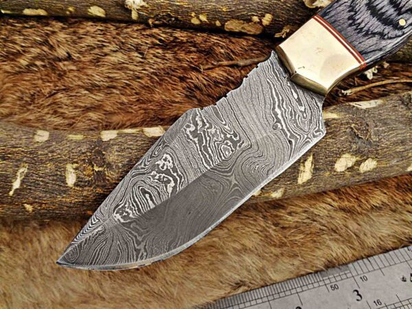 Custom Handmade Damascus Steel Skinner Knife | Christmas Gift, Birthday Gift, Wedding Gift, Anniversary Gift, Valentine's Gift - Image 3