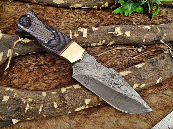 Custom Handmade Damascus Steel Skinner Knife | Christmas Gift, Birthday Gift, Wedding Gift, Anniversary Gift, Valentine's Gift - Image 4