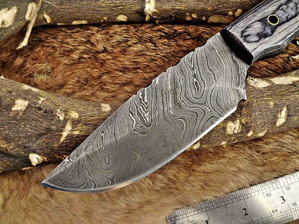 Custom Handmade Damascus Steel Skinner Knife | Christmas Gift, Birthday Gift, Wedding Gift, Anniversary Gift, Valentine's Gift - Image 3