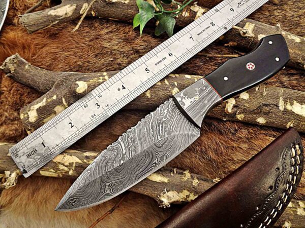 Custom Handmade Damascus Steel Skinner Knife | Christmas Gift, Birthday Gift, Wedding Gift, Anniversary Gift, Valentine's Gift