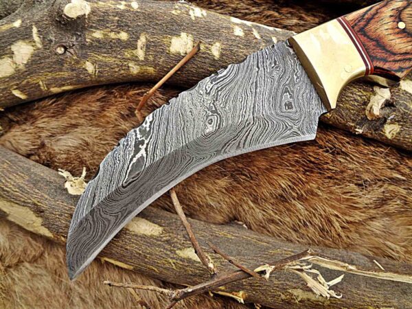 Custom Handmade Damascus Steel Skinner Knife | Christmas Gift, Birthday Gift, Wedding Gift, Anniversary Gift, Valentine's Gift - Image 3