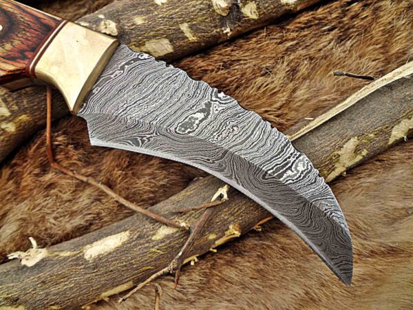 Custom Handmade Damascus Steel Skinner Knife | Christmas Gift, Birthday Gift, Wedding Gift, Anniversary Gift, Valentine's Gift - Image 5