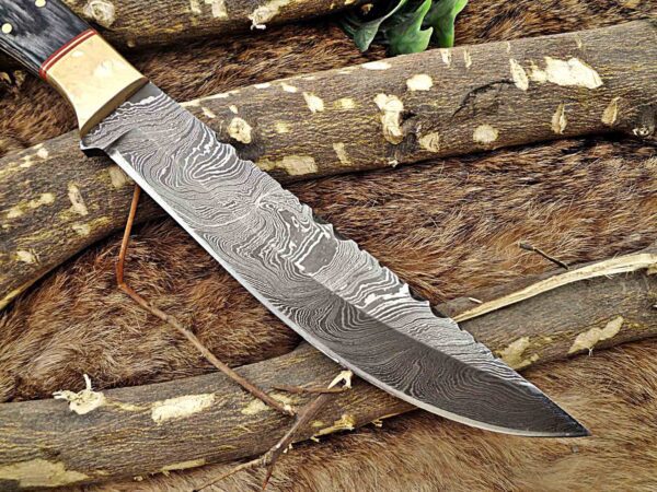 Custom Handmade Damascus Steel Skinner Knife | Christmas Gift, Birthday Gift, Wedding Gift, Anniversary Gift, Valentine's Gift - Image 5