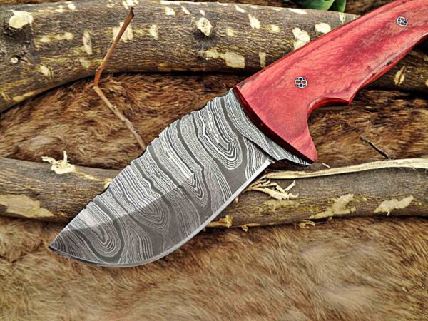 Custom Handmade Damascus Steel Skinner Knife | Christmas Gift, Birthday Gift, Wedding Gift, Anniversary Gift, Valentine's Gift - Image 3