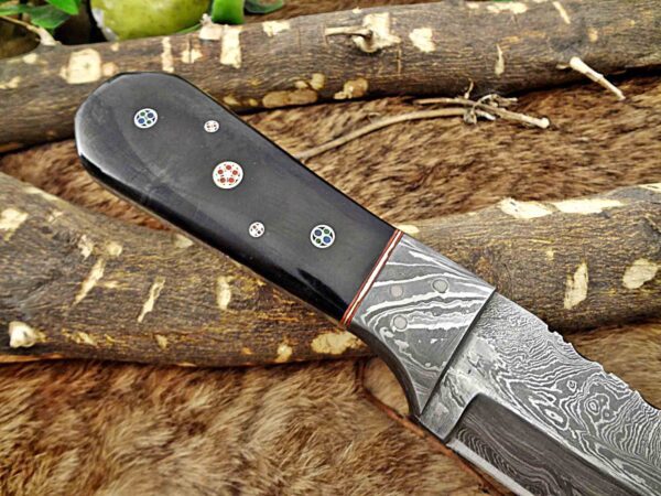 Custom Handmade Damascus Steel Tento Skinner Knife | Christmas Gift, Birthday Gift, Wedding Gift, Anniversary Gift, Valentine's Gift - Image 5