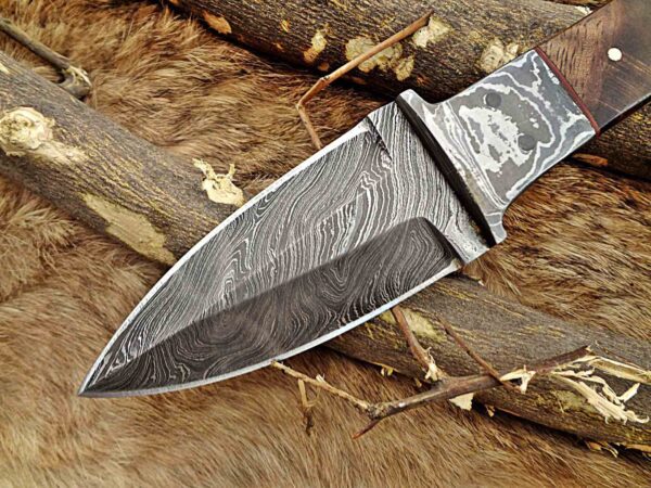 Custom Handmade Damascus Steel Dagger/Skinner Knife | Christmas Gift, Birthday Gift, Wedding Gift, Anniversary Gift, Valentine's Gift - Image 3