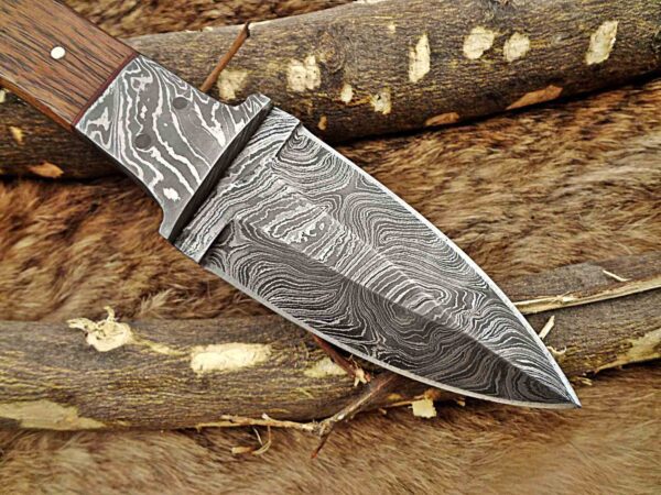 Custom Handmade Damascus Steel Dagger/Skinner Knife | Christmas Gift, Birthday Gift, Wedding Gift, Anniversary Gift, Valentine's Gift - Image 5