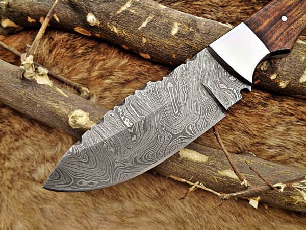 Custom Handmade Damascus Steel Skinner Knife | Christmas Gift, Birthday Gift, Wedding Gift, Anniversary Gift, Valentine's Gift - Image 3