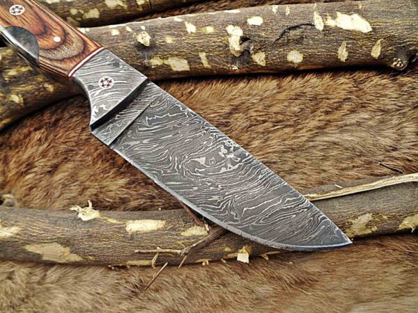 Custom Handmade Damascus Steel Skinner Knife | Christmas Gift, Birthday Gift, Wedding Gift, Anniversary Gift, Valentine's Gift - Image 5