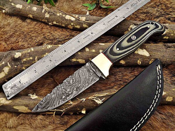 Custom Handmade Damascus Steel Skinner Knife | Christmas Gift, Birthday Gift, Wedding Gift, Anniversary Gift, Valentine's Gift