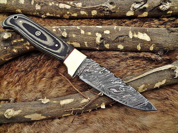 Custom Handmade Damascus Steel Skinner Knife | Christmas Gift, Birthday Gift, Wedding Gift, Anniversary Gift, Valentine's Gift - Image 4