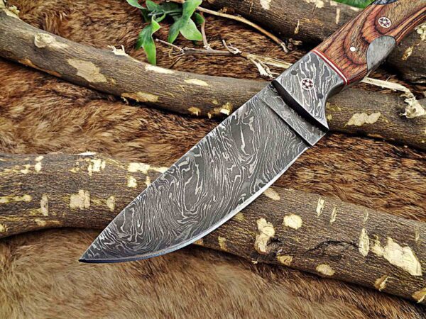 Custom Handmade Damascus Steel Skinner Knife | Christmas Gift, Birthday Gift, Wedding Gift, Anniversary Gift, Valentine's Gift - Image 3