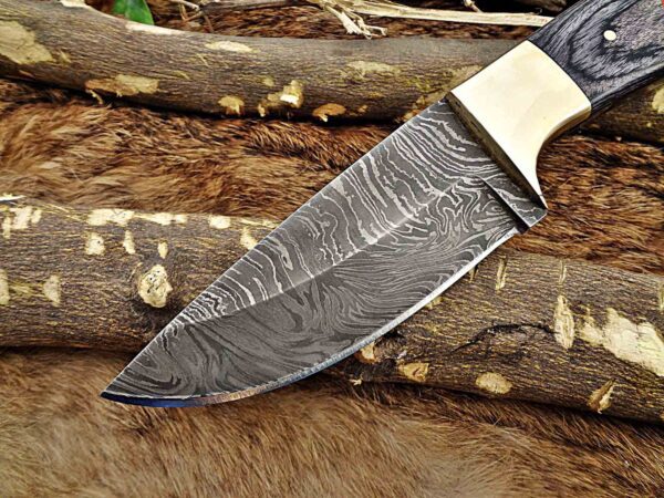 Custom Handmade Damascus Steel Skinner Knife | Christmas Gift, Birthday Gift, Wedding Gift, Anniversary Gift, Valentine's Gift - Image 3