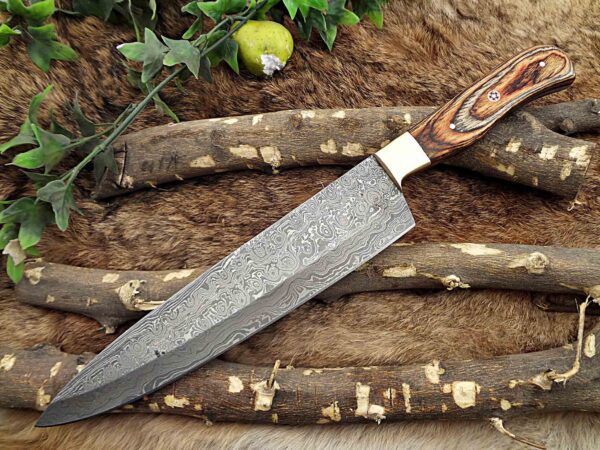 Custom Handmade Damascus Steel Chef Knife | Christmas Gift, Birthday Gift, Wedding Gift, Anniversary Gift, Valentine's Gift