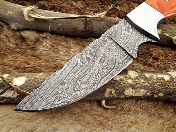 Custom Handmade Damascus Steel Skinner Knife | Christmas Gift, Birthday Gift, Wedding Gift, Anniversary Gift, Valentine's Gift - Image 3