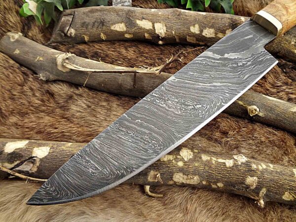 Custom Handmade Damascus Steel Chef Knife | Christmas Gift, Birthday Gift, Wedding Gift, Anniversary Gift, Valentine's Gift - Image 3