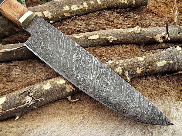 Custom Handmade Damascus Steel Chef Knife | Christmas Gift, Birthday Gift, Wedding Gift, Anniversary Gift, Valentine's Gift - Image 6