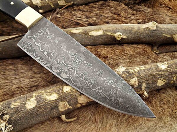 Custom Handmade Damascus Steel Chef Knife | Christmas Gift, Birthday Gift, Wedding Gift, Anniversary Gift, Valentine's Gift - Image 6