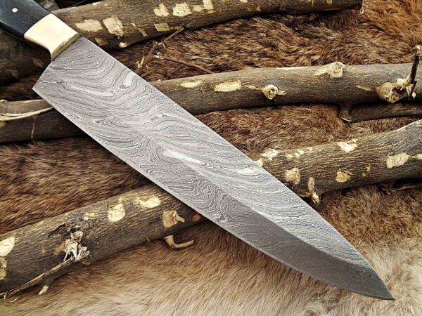 Custom Handmade Damascus Steel Chef Knife | Christmas Gift, Birthday Gift, Wedding Gift, Anniversary Gift, Valentine's Gift - Image 6