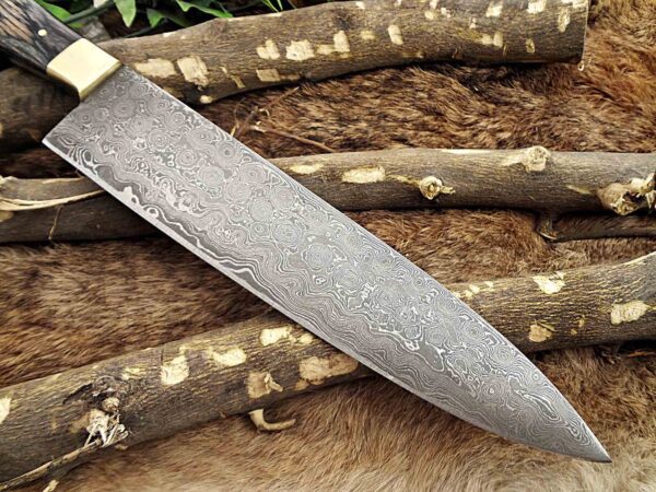 Custom Handmade Damascus Steel Chef Knife | Christmas Gift, Birthday Gift, Wedding Gift, Anniversary Gift, Valentine's Gift - Image 6