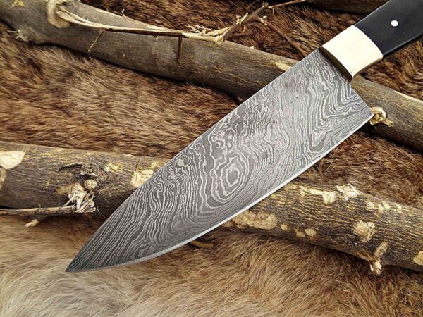 Custom Handmade Damascus Steel Chef Knife | Christmas Gift, Birthday Gift, Wedding Gift, Anniversary Gift, Valentine's Gift - Image 3