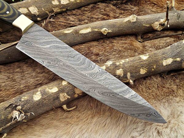 Custom Handmade Damascus Steel Chef Knife | Christmas Gift, Birthday Gift, Wedding Gift, Anniversary Gift, Valentine's Gift - Image 6