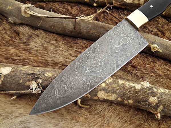 Custom Handmade Damascus Steel Chef Knife | Christmas Gift, Birthday Gift, Wedding Gift, Anniversary Gift, Valentine's Gift - Image 3