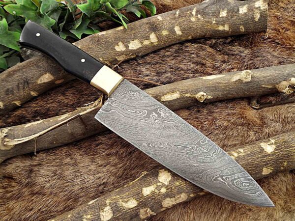 Custom Handmade Damascus Steel Chef Knife | Christmas Gift, Birthday Gift, Wedding Gift, Anniversary Gift, Valentine's Gift - Image 5