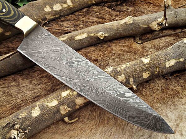 Custom Handmade Damascus Steel Chef Knife | Christmas Gift, Birthday Gift, Wedding Gift, Anniversary Gift, Valentine's Gift - Image 6