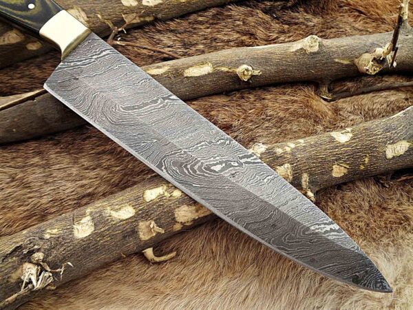 Custom Handmade Damascus Steel Chef Knife | Christmas Gift, Birthday Gift, Wedding Gift, Anniversary Gift, Valentine's Gift - Image 6