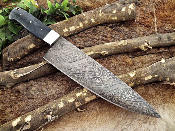 Custom Handmade Damascus Steel Chef Knife | Christmas Gift, Birthday Gift, Wedding Gift, Anniversary Gift, Valentine's Gift - Image 5