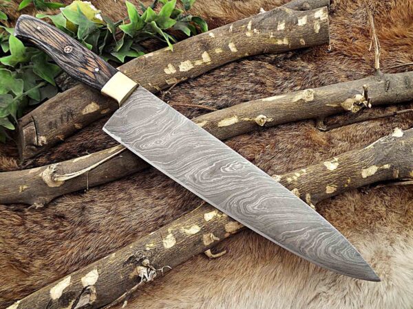 Custom Handmade Damascus Steel Chef Knife | Christmas Gift, Birthday Gift, Wedding Gift, Anniversary Gift, Valentine's Gift - Image 5