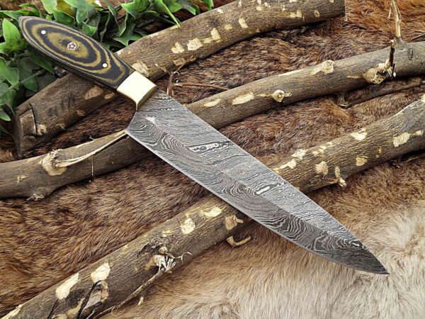 Custom Handmade Damascus Steel Chef Knife | Christmas Gift, Birthday Gift, Wedding Gift, Anniversary Gift, Valentine's Gift - Image 5