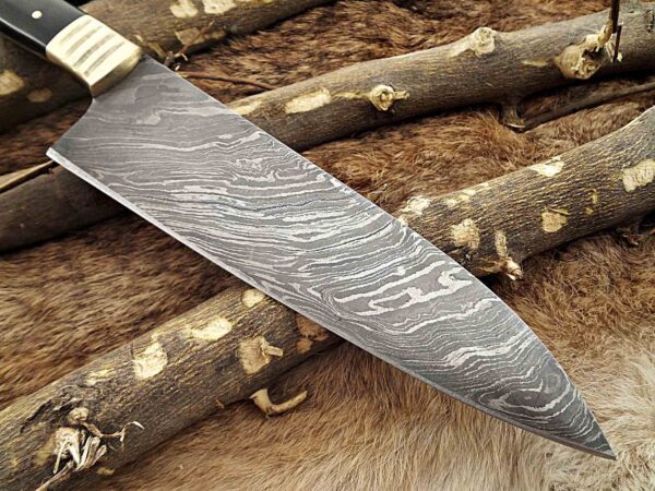 Custom Handmade Damascus Steel Chef Knife | Christmas Gift, Birthday Gift, Wedding Gift, Anniversary Gift, Valentine's Gift - Image 6