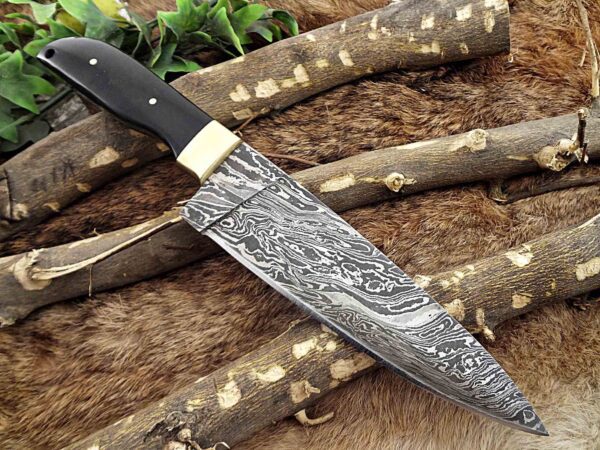 Custom Handmade Damascus Steel Chef Knife | Christmas Gift, Birthday Gift, Wedding Gift, Anniversary Gift, Valentine's Gift - Image 5