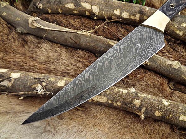 Custom Handmade Damascus Steel Chef Knife | Christmas Gift, Birthday Gift, Wedding Gift, Anniversary Gift, Valentine's Gift - Image 3