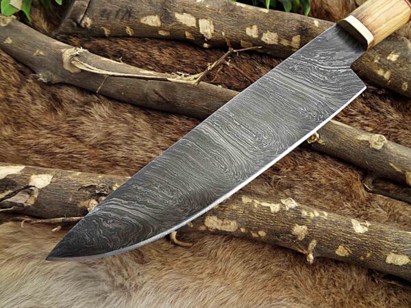 Custom Handmade Damascus Steel Chef Knife | Christmas Gift, Birthday Gift, Wedding Gift, Anniversary Gift, Valentine's Gift - Image 3