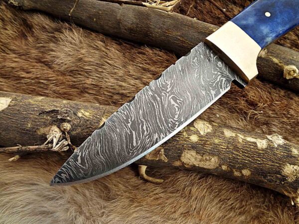 Custom Handmade Damascus Steel Skinner Knife | Christmas Gift, Birthday Gift, Wedding Gift, Anniversary Gift, Valentine's Gift - Image 3